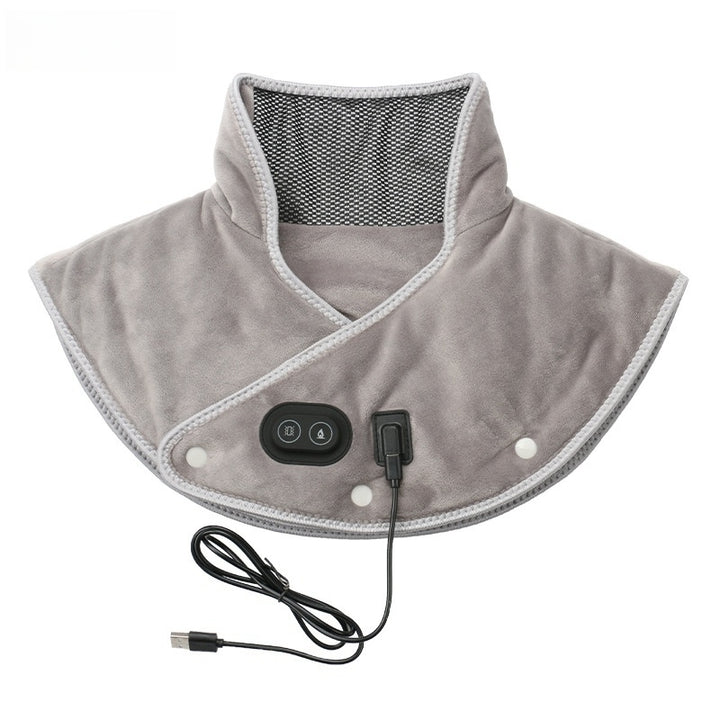 Electric Heating shoulder Neck Pad Massager USB Cervical Brace Wrap Thermal Compress Relieve Pain Fatigue Warm Back Image 8