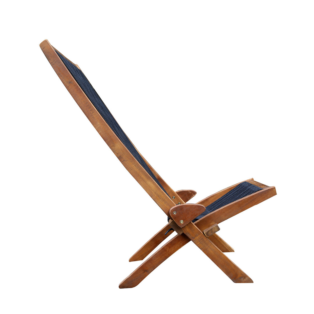 Folding Roping Wood Chair Image 6