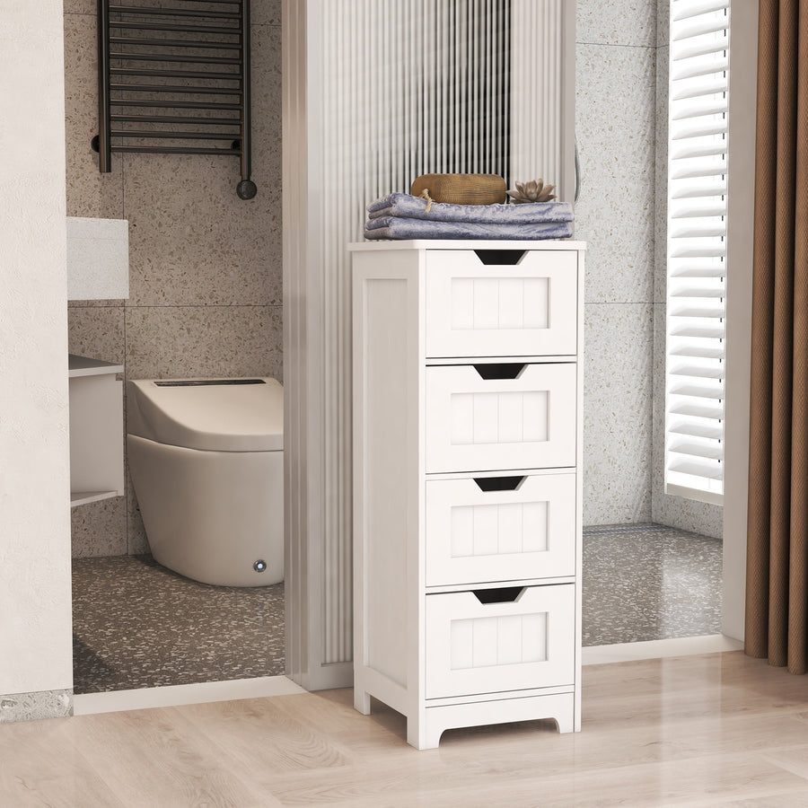 Freestanding Storage Cabinet with 4 Drawers Image 1