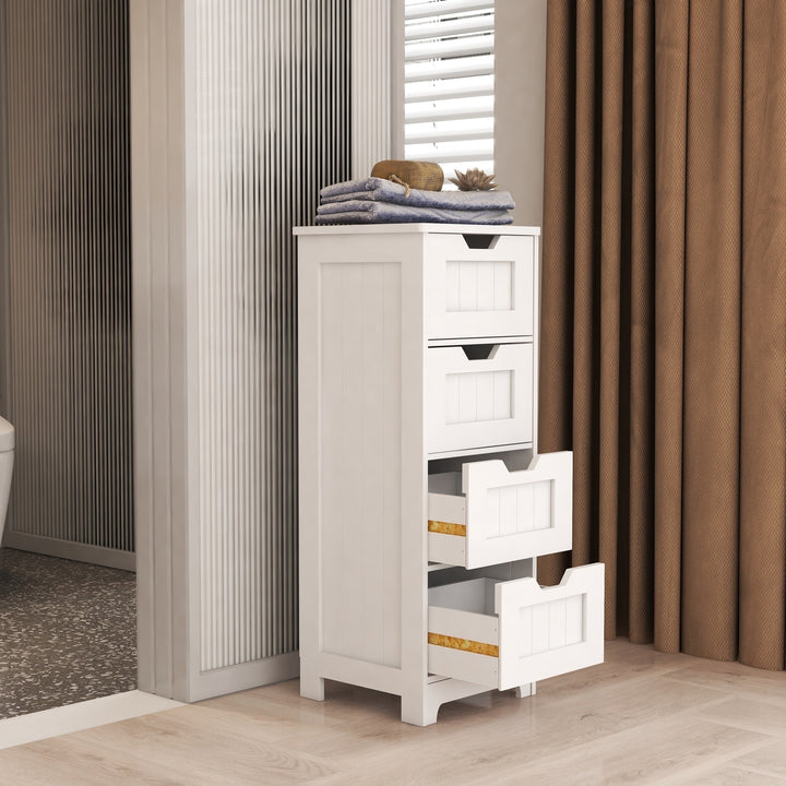 Freestanding Storage Cabinet with 4 Drawers Image 3