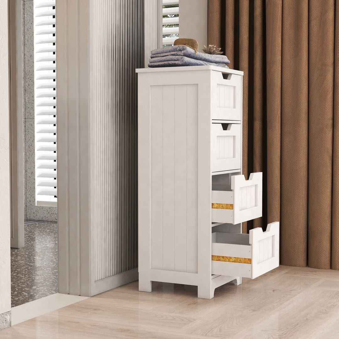 Freestanding Storage Cabinet with 4 Drawers Image 5