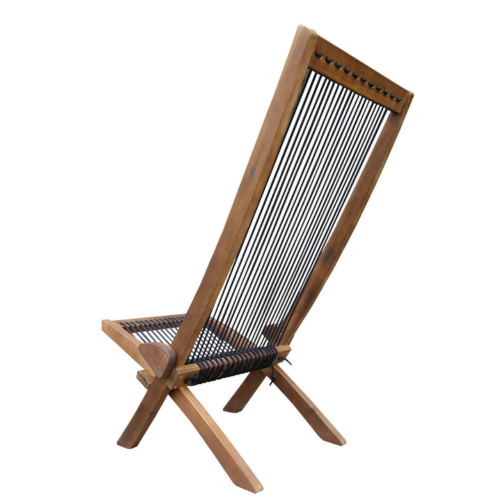 Folding Roping Wood Chair Image 10