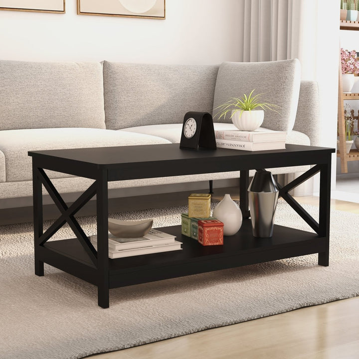 Coffee Table End Table Color Black Image 1