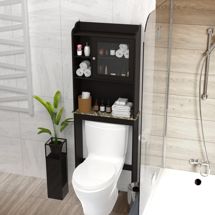 Modern Over The Toilet Space Saver Organization Cabinet for Bathroom Image 3