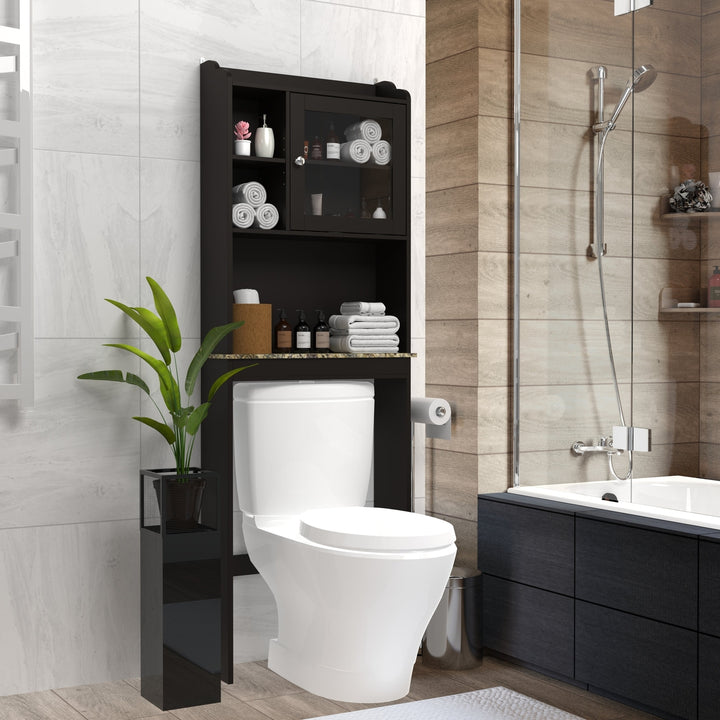 Modern Over The Toilet Space Saver Organization Cabinet for Bathroom Image 4