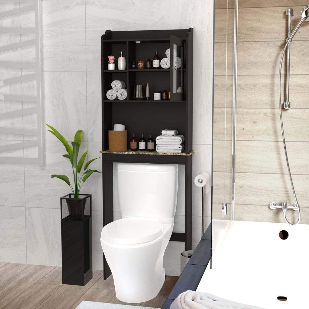 Modern Over The Toilet Space Saver Organization Cabinet for Bathroom Image 6