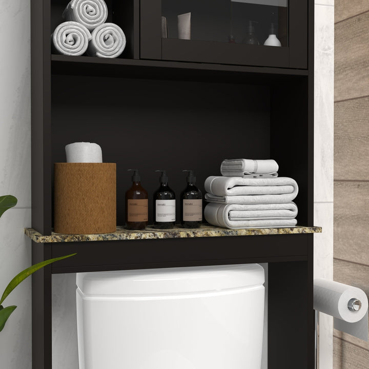 Modern Over The Toilet Space Saver Organization Cabinet for Bathroom Image 9