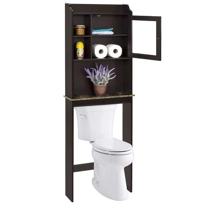 Modern Over The Toilet Space Saver Organization Cabinet for Bathroom Image 12