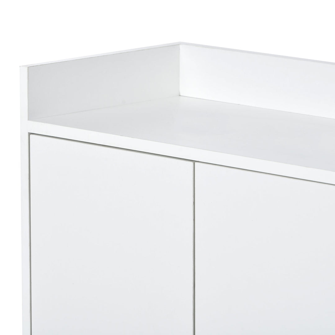 Modern Sideboard Elegant Buffet Cabinet Large Storage Space for Dining Room Entryway White Image 9