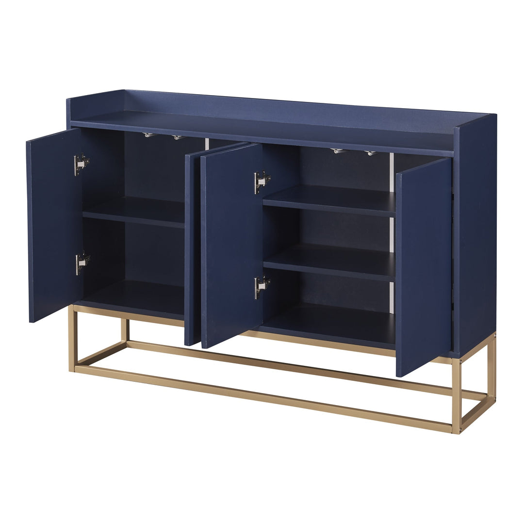 Modern Sideboard Elegant Buffet Cabinet Large Storage Space for Dining Room Entryway Navy Image 11