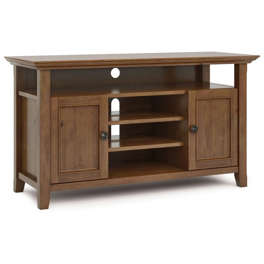 Amherst TV Media Stand for TVs up to 60 inches Solid Wood Storage Cabinet Image 2