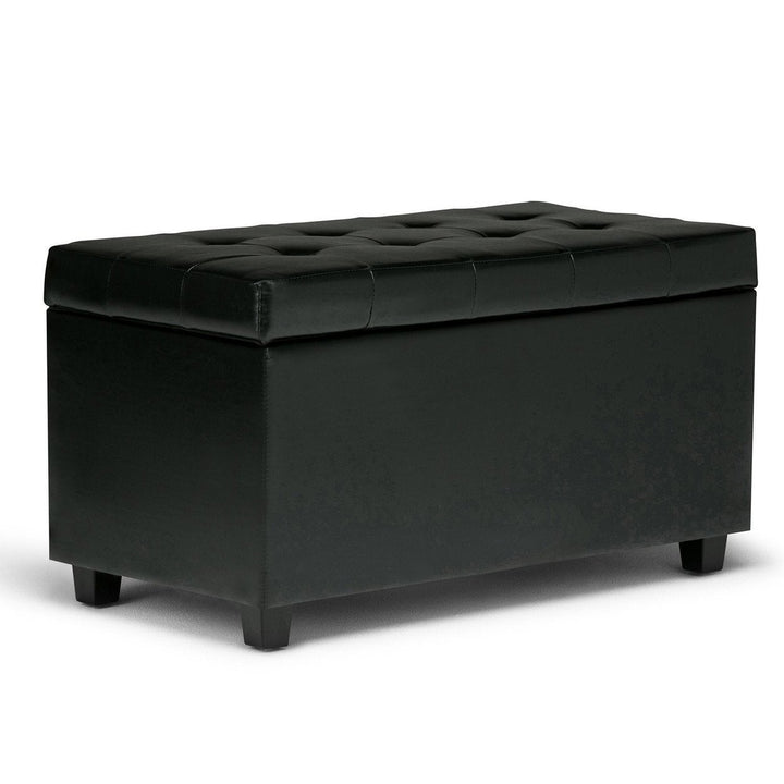 Cosmopolitan Storage Ottoman in Vegan Leather Image 2