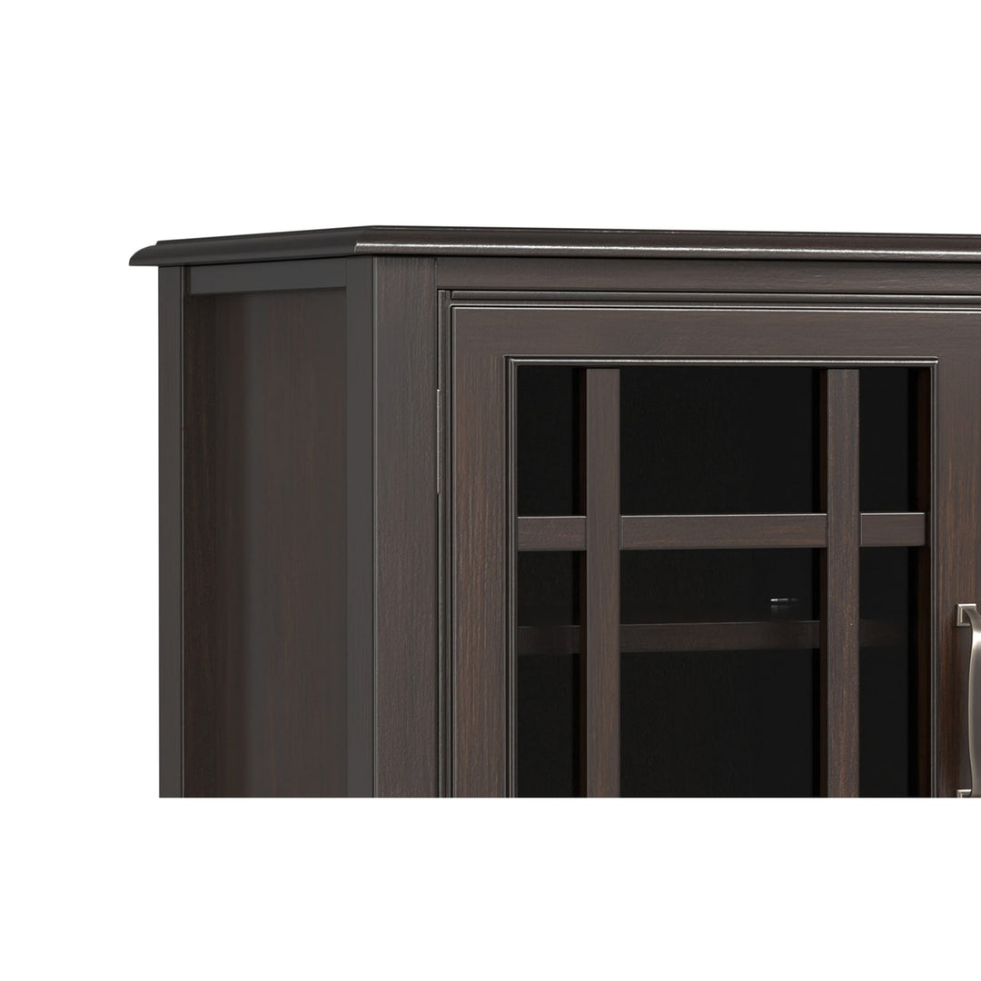 Connaught Tall TV Stand Solid Wood Dark Chestnut for TVs up to 60 Inches Image 4