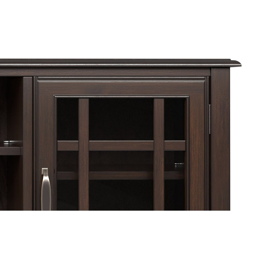 Connaught Tall TV Stand Solid Wood Dark Chestnut for TVs up to 60 Inches Image 8