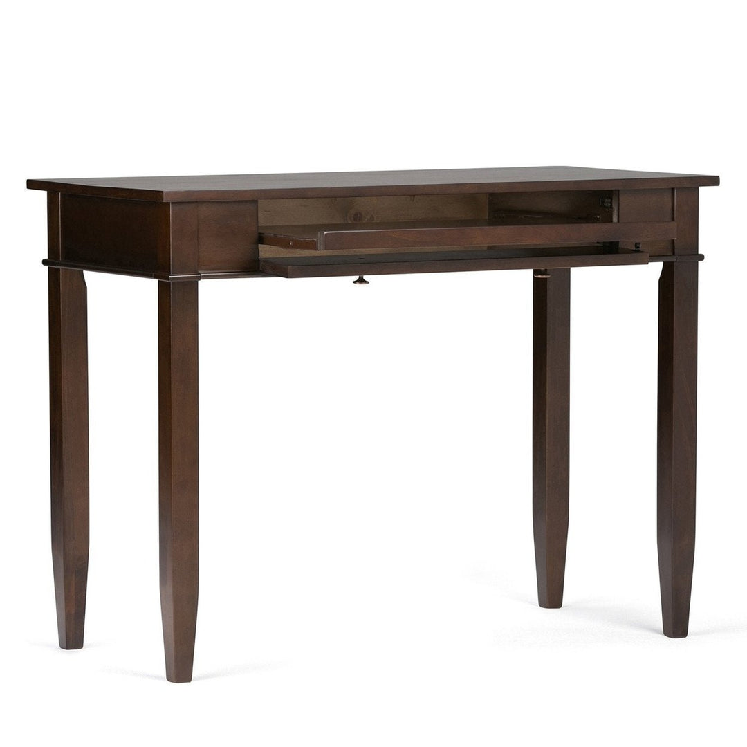 Carlton Desk Handcrafted Solid Wood 42in Console Study Office Desk with Keyboard Tray Image 6