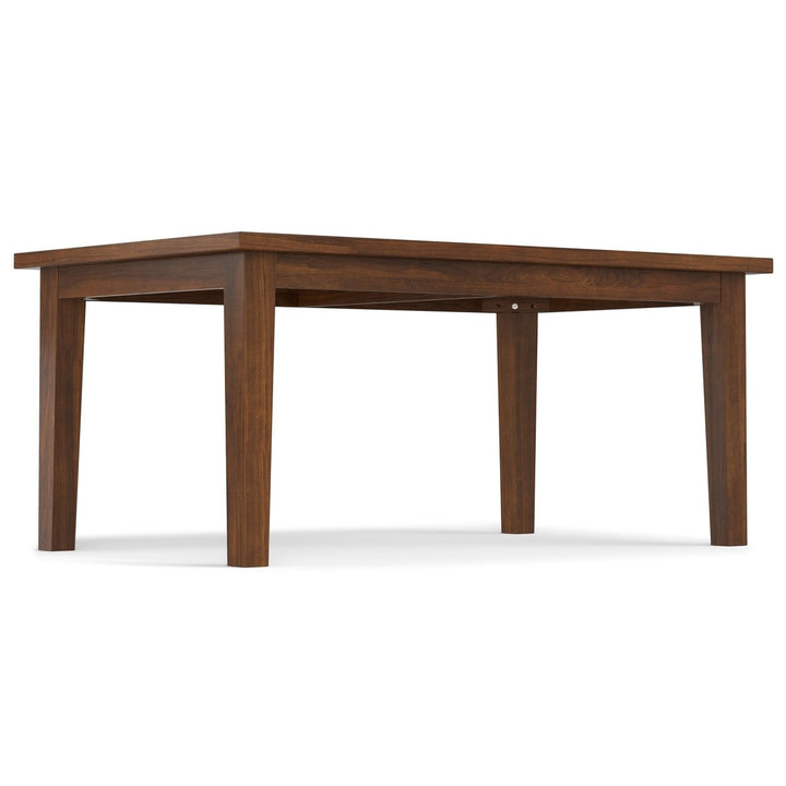 Eastwood Walnut Dining Table 66x40 Rectangular Seating for 6 Contemporary Design Image 6