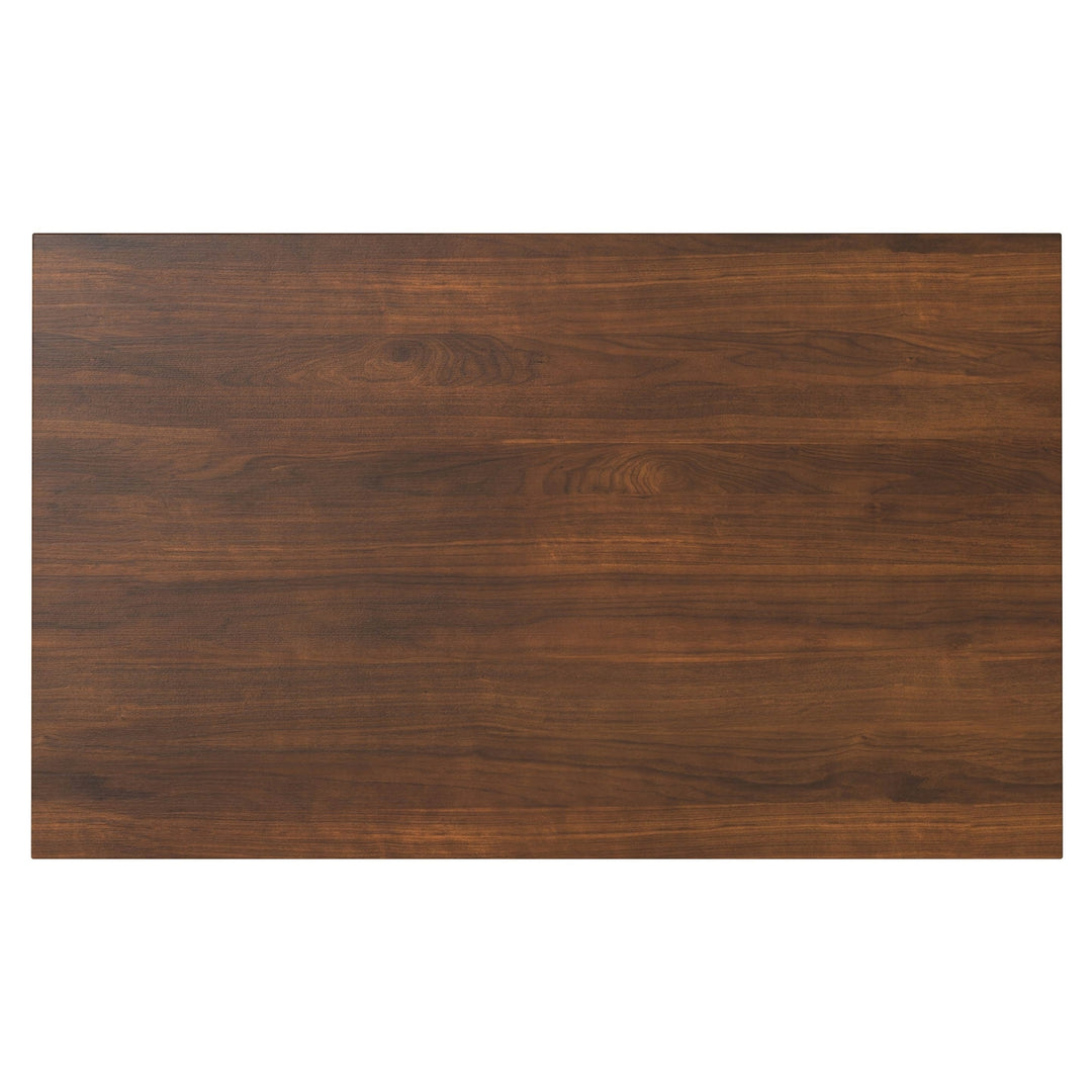 Eastwood Walnut Dining Table 66x40 Rectangular Seating for 6 Contemporary Design Image 7