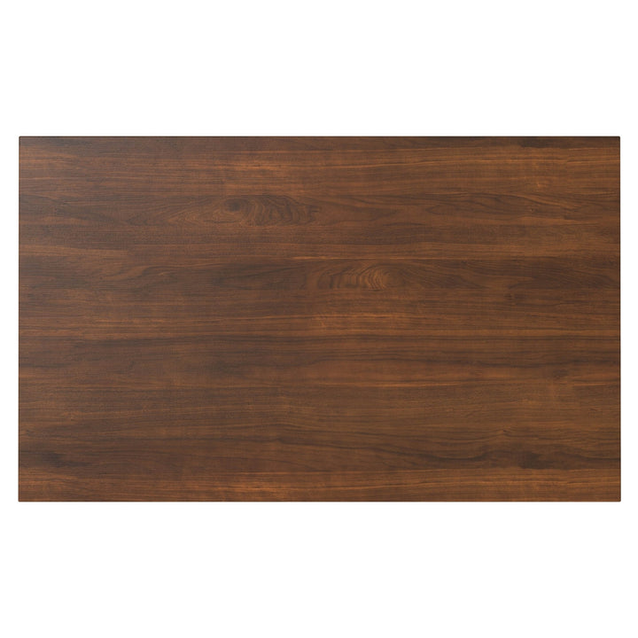 Eastwood Walnut Dining Table 66x40 Rectangular Seating for 6 Contemporary Design Image 7