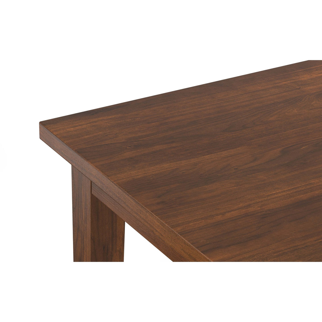 Eastwood Walnut Dining Table 66x40 Rectangular Seating for 6 Contemporary Design Image 8