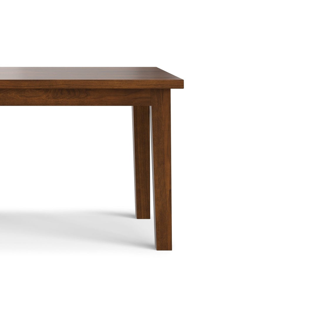 Eastwood Walnut Dining Table 66x40 Rectangular Seating for 6 Contemporary Design Image 10