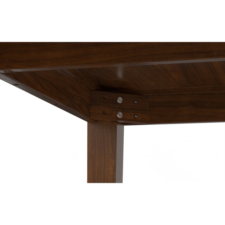 Eastwood Walnut Dining Table 66x40 Rectangular Seating for 6 Contemporary Design Image 11