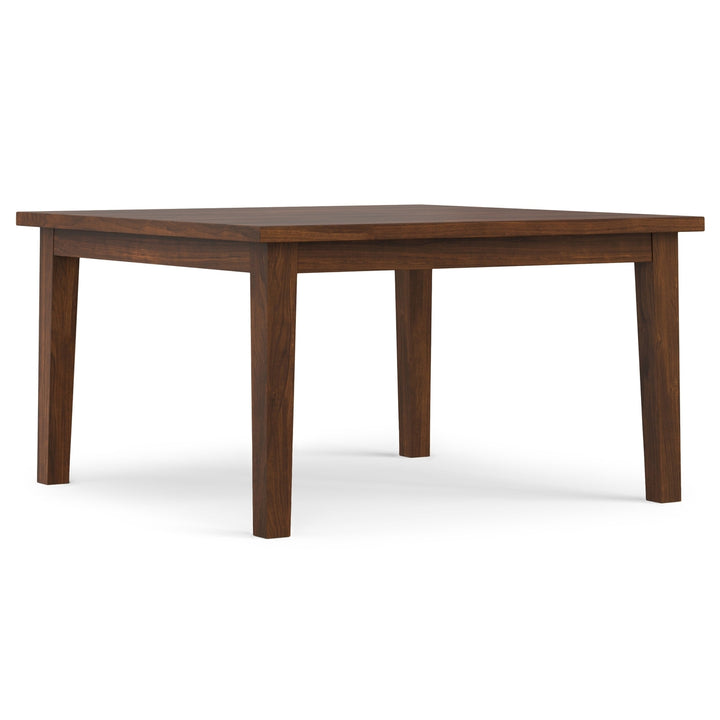 Eastwood Square Dining Table Walnut Solid Wood Kitchen Table Unique Grain Design Image 1