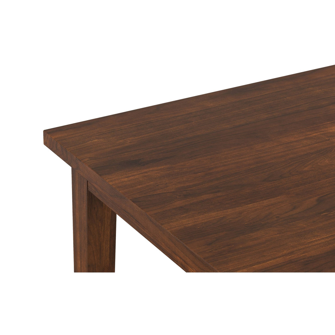 Eastwood Square Dining Table Walnut Solid Wood Kitchen Table Unique Grain Design Image 3