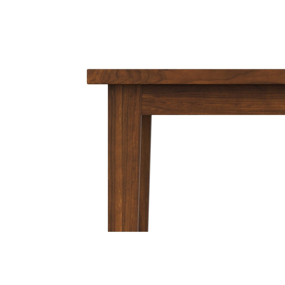 Eastwood Square Dining Table Walnut Solid Wood Kitchen Table Unique Grain Design Image 4