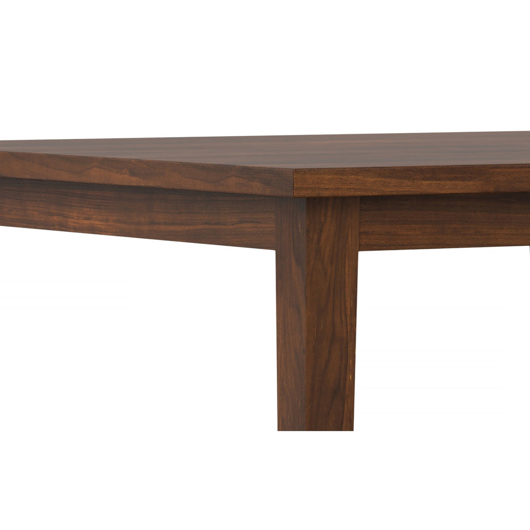 Eastwood Square Dining Table Walnut Solid Wood Kitchen Table Unique Grain Design Image 5