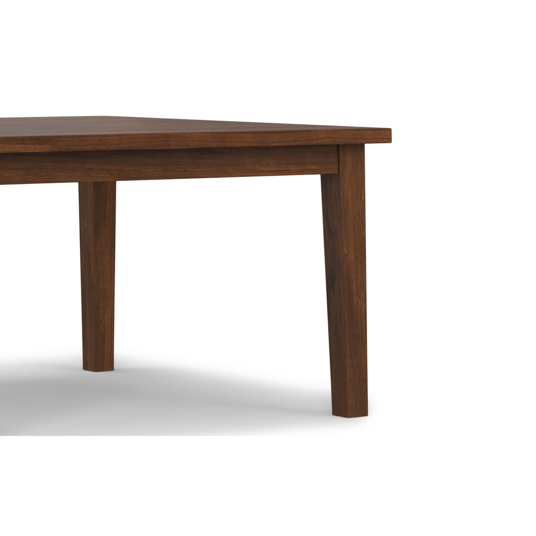 Eastwood Square Dining Table Walnut Solid Wood Kitchen Table Unique Grain Design Image 7