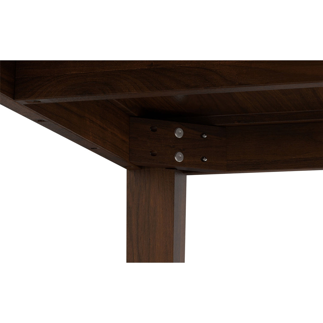 Eastwood Square Dining Table Walnut Solid Wood Kitchen Table Unique Grain Design Image 8