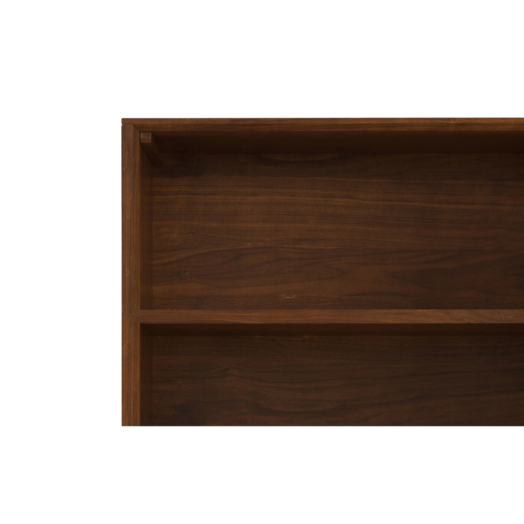 Banting Bookcase Walnut Solid Rubberwood Modern Industrial 30x14x66 Adjustable Shelves Image 9