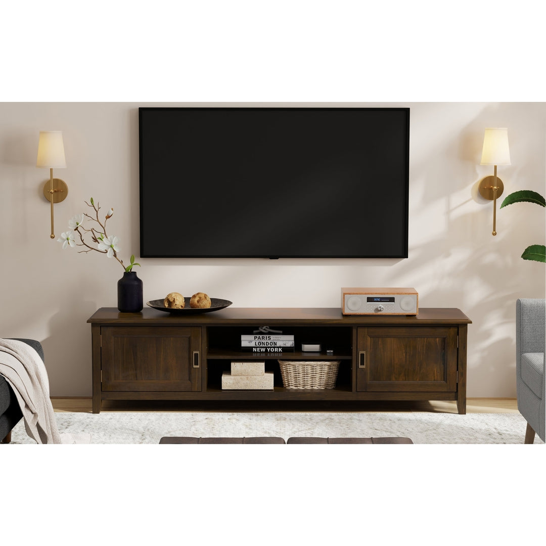 Burlington 72 Inch Low TV Media Stand for TVs Up to 80 Inches with Storage Image 2