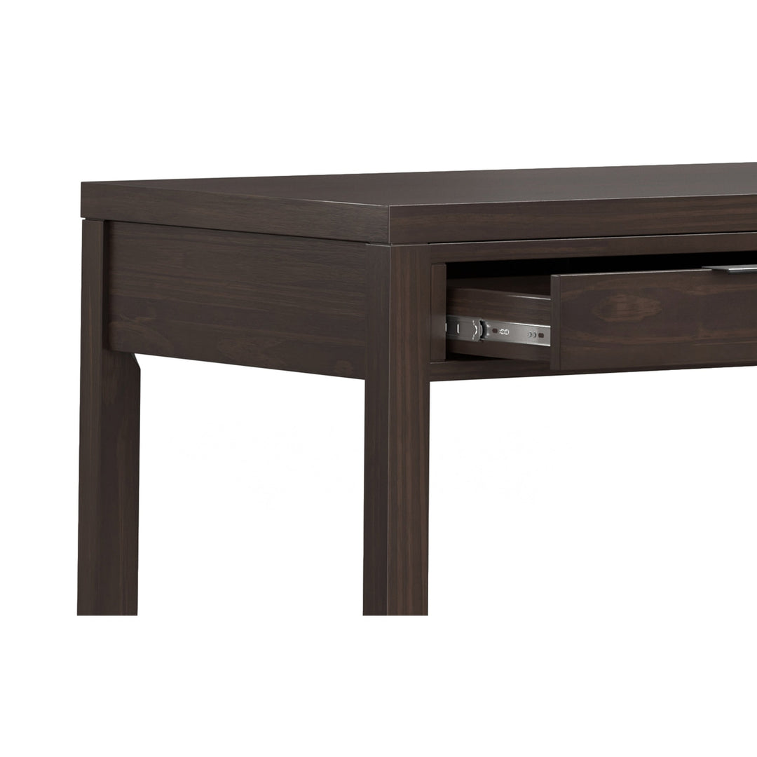 Hollander Wide Desk 72 inches Solid Wood Modern Workspace with Storage Drawers Image 4