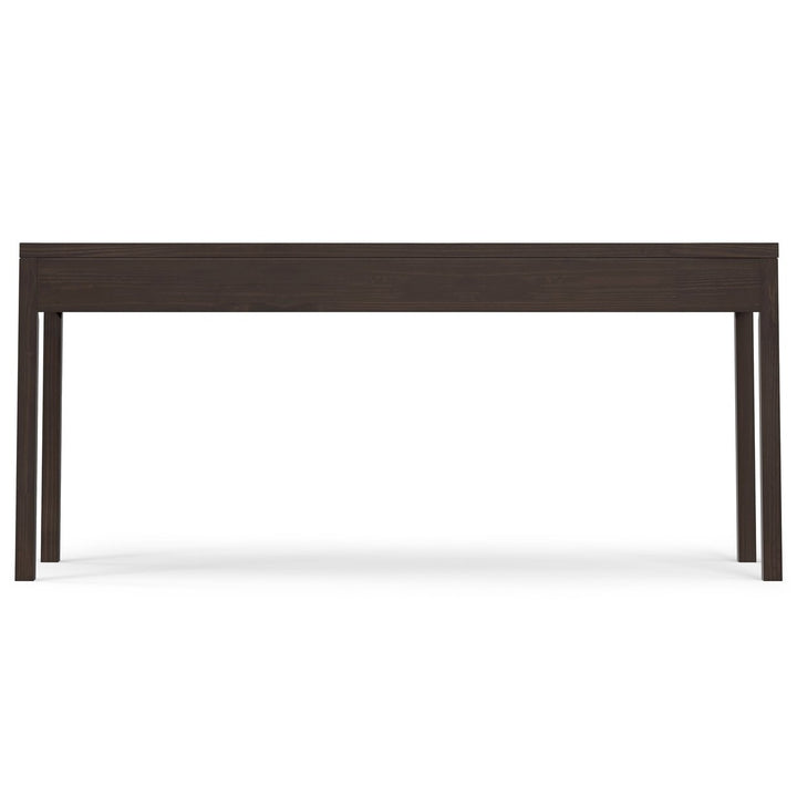 Hollander Wide Desk 72 inches Solid Wood Modern Workspace with Storage Drawers Image 8