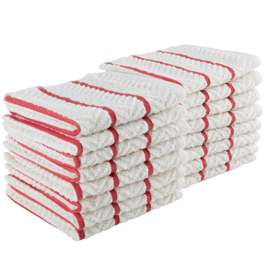 16 Pack Dish Cloths 12x12 Absorbent Cotton Kitchen Towels Dishcloths Sets Image 1