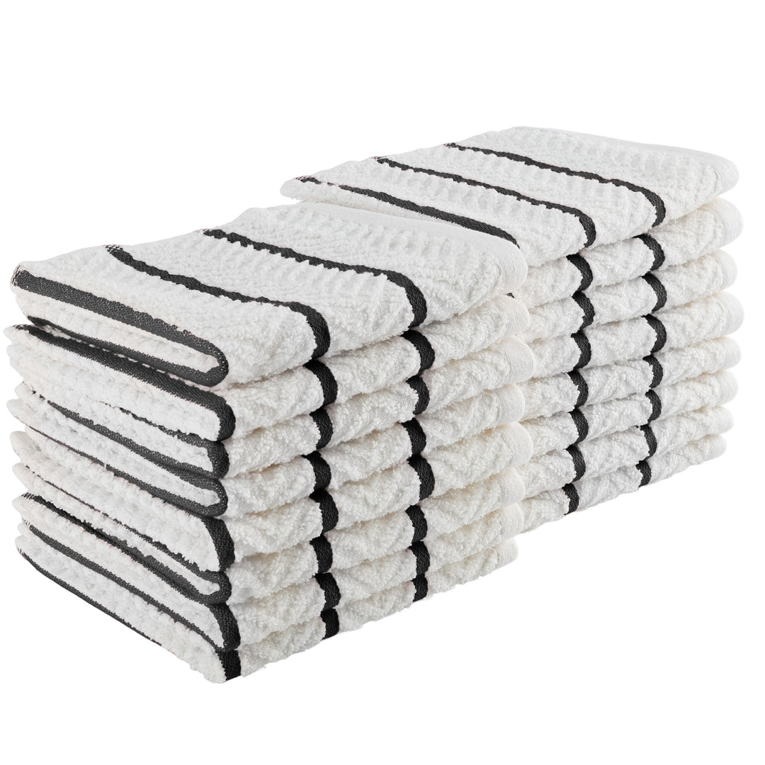 16 Pack Dish Cloths 12x12 Absorbent Cotton Kitchen Towels Dishcloths Sets Image 1