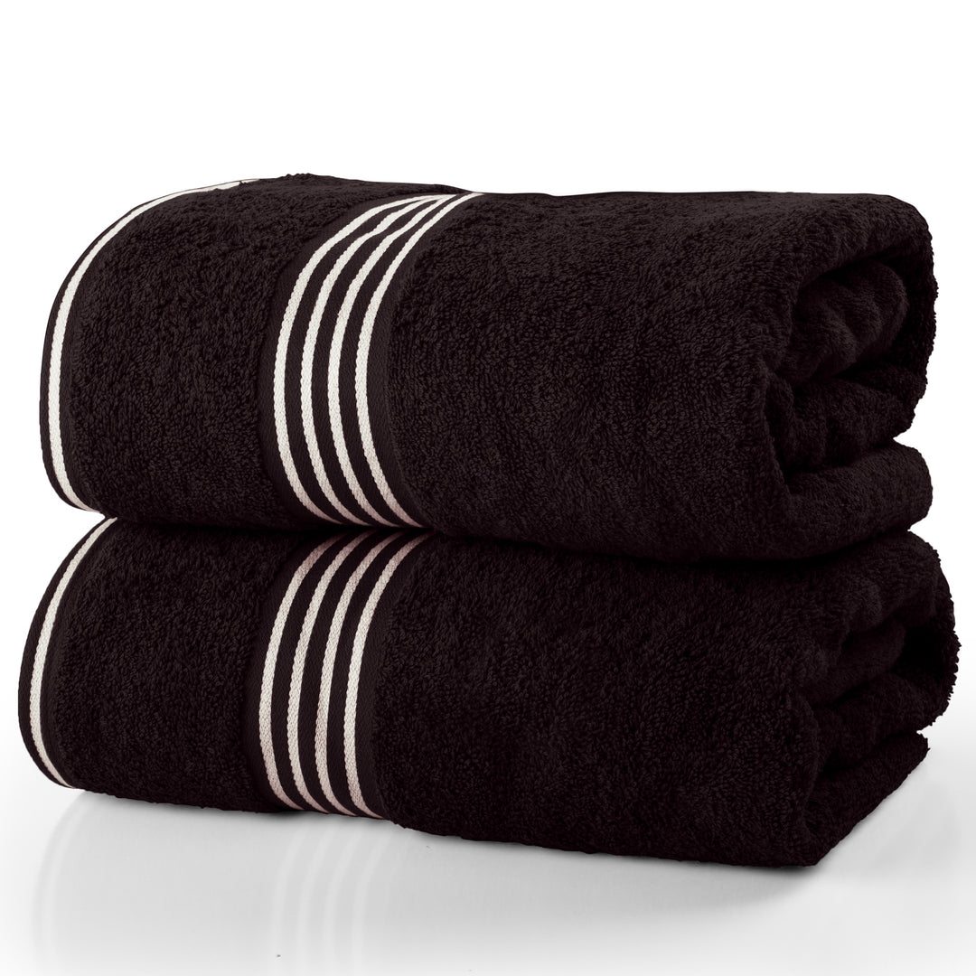 2PC Bath Towels 100% Cotton Towel Set 35x70in Extra Large Bath Towels Absorbent Image 1