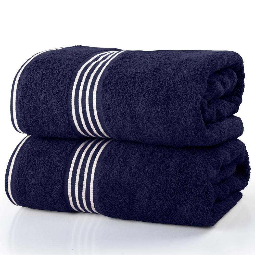 2PC Bath Towels 100% Cotton Towel Set 35x70in Extra Large Bath Towels Absorbent Image 2