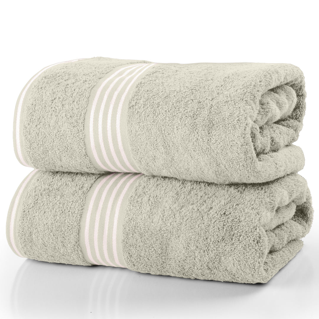 2PC Bath Towels 100% Cotton Towel Set 35x70in Extra Large Bath Towels Absorbent Image 7