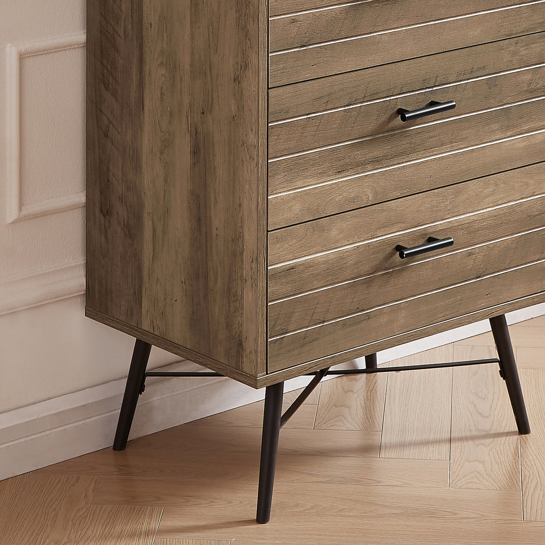 Hommoo Stylish Chest of Drawers with Particle Board Construction, Easy to Maintain and Long-Lasting Image 4