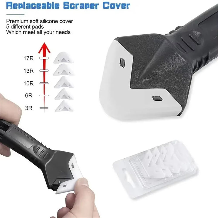 5-in-1 Caulk Removal Tool Kit - Grout Scraper and Sealant Finishing Tool Image 5