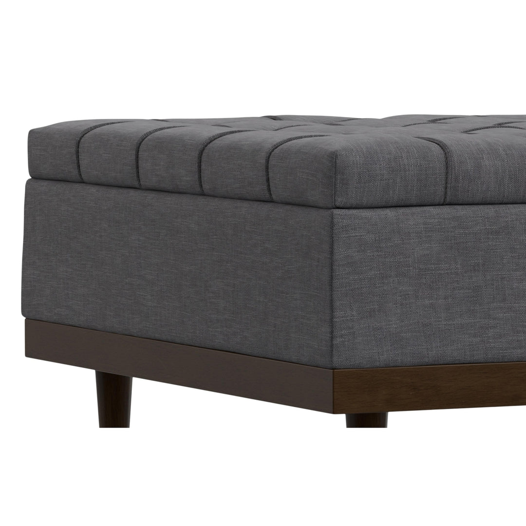 Mariah Lift Top Table Storage Ottoman in Linen Image 6