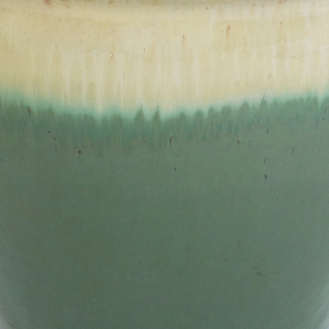 Sunnydaze 13 in Resort High-Fired Glazed Ceramic Planter - Seafoam Image 6