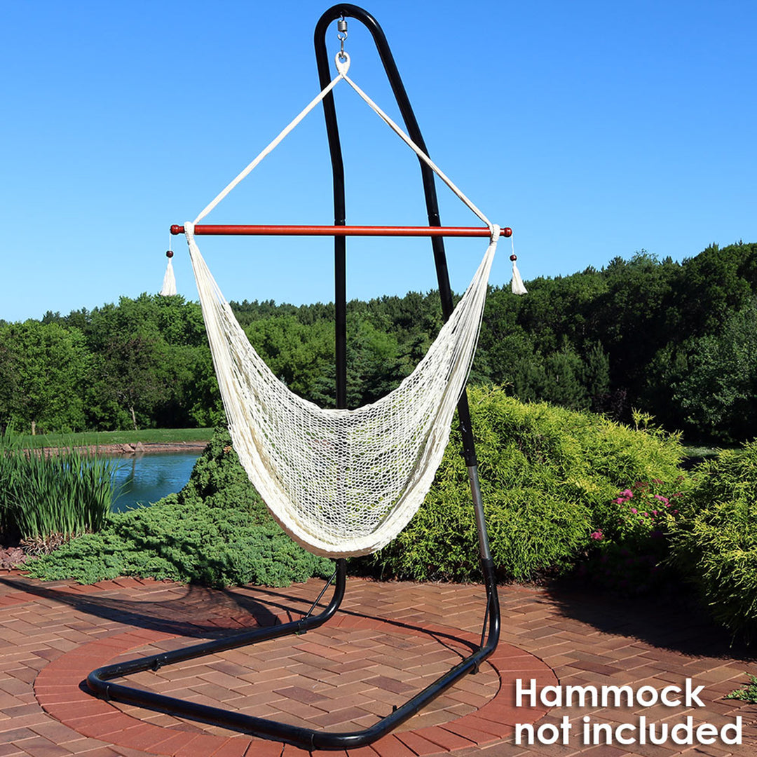 Sunnydaze Powder-Coated Steel Adjustable Hammock Chair Stand - 93 in Image 8