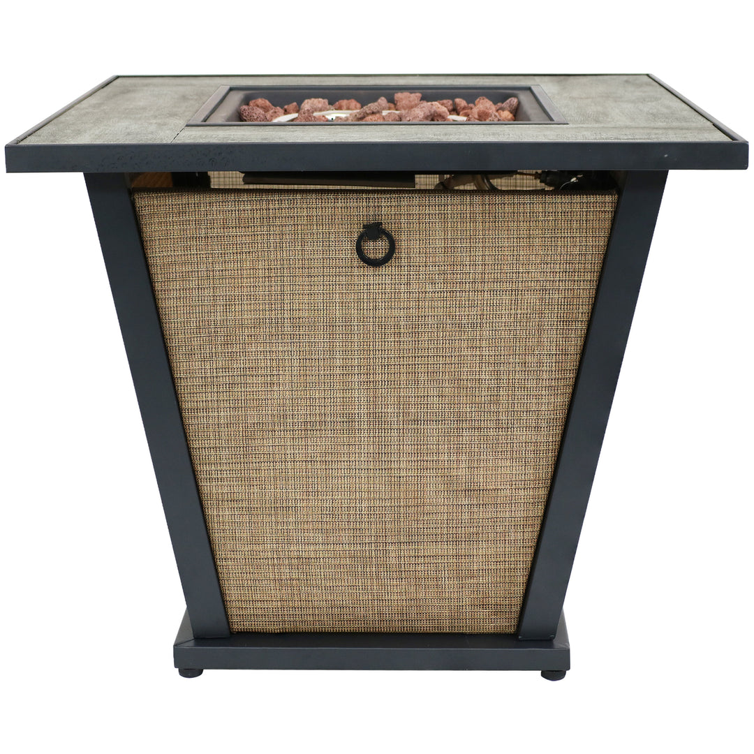 Sunnydaze 24 in Reykir Metal Smokeless Propane Gas Fire Pit Table Image 11