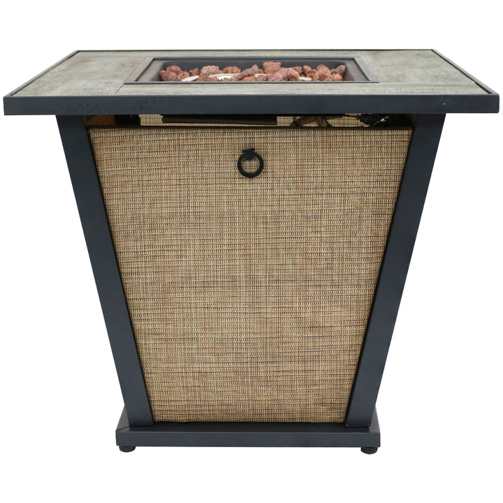 Sunnydaze 24 in Reykir Metal Smokeless Propane Gas Fire Pit Table Image 11