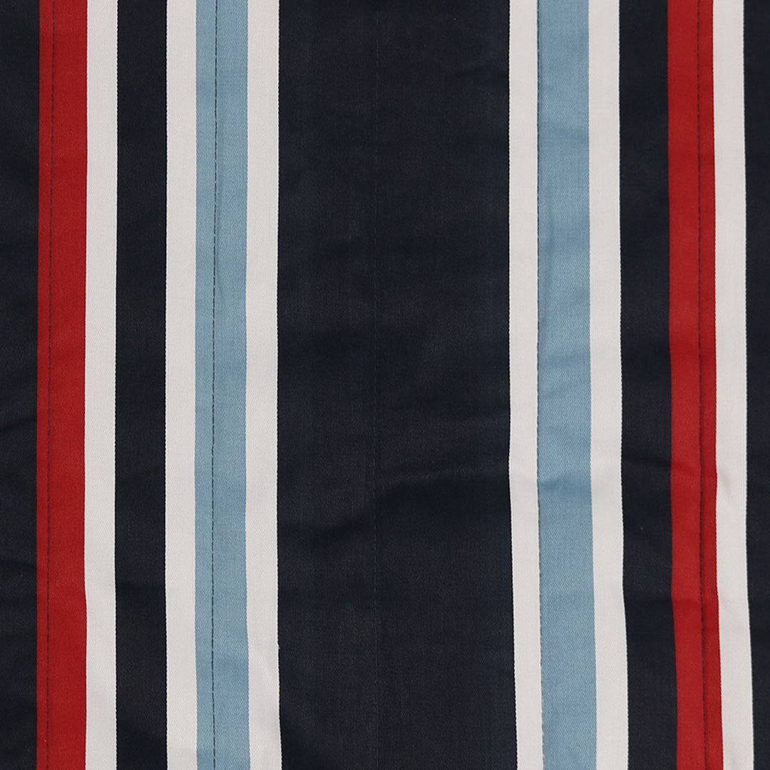 Sunnydaze Large Quilted Fabric Hammock with Spreader Bars - Nautical Stripe Image 6