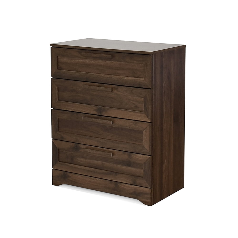 4 Drawer Dresser with Handles, Accent Cabinet for Living Room, Entryway and Hallway, Dark Brown Image 4