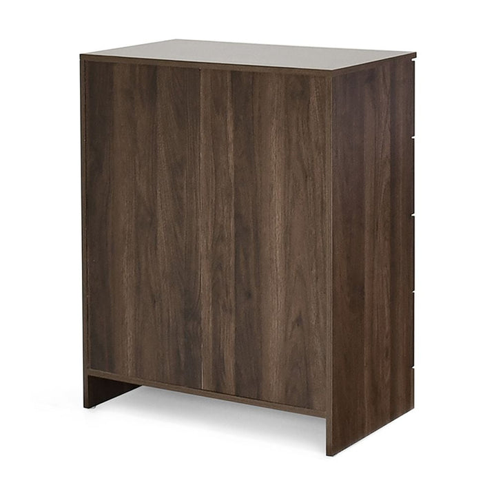 4 Drawer Dresser with Handles, Accent Cabinet for Living Room, Entryway and Hallway, Dark Brown Image 7